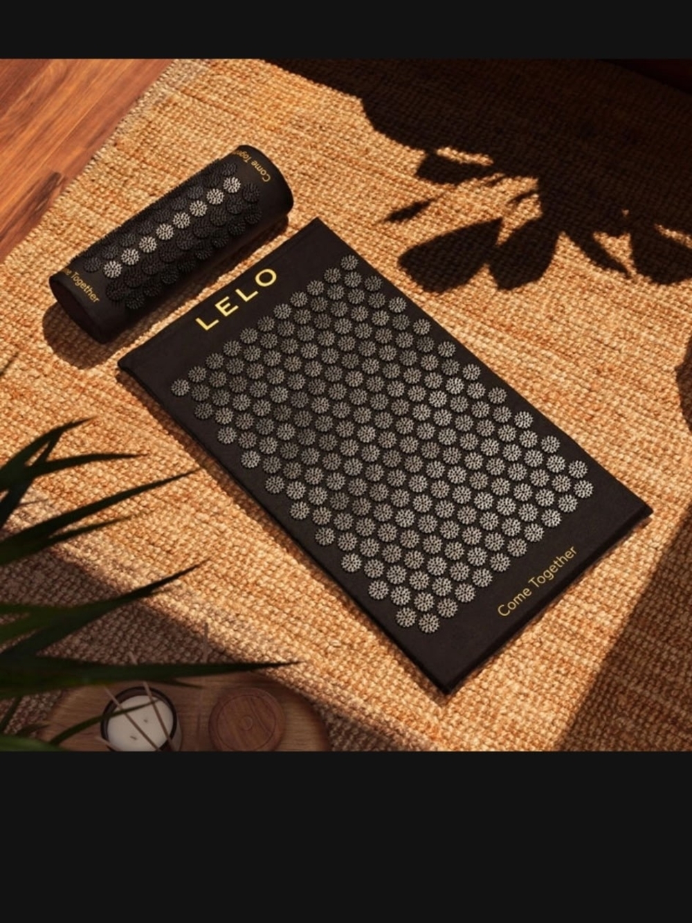 LELO Relax Body Mat Acupressure in Black NWT
